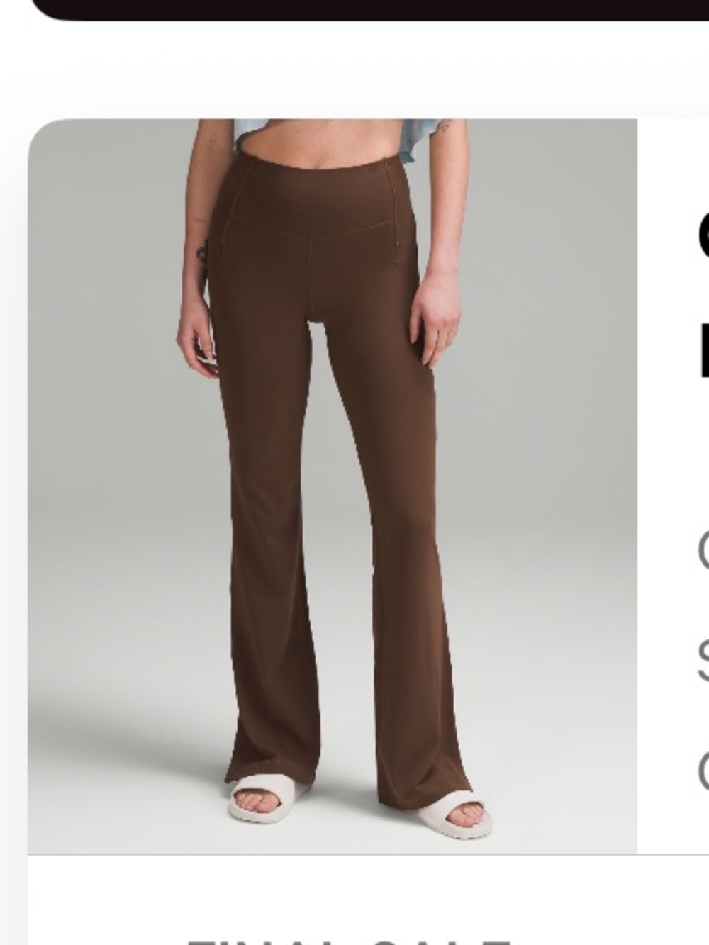 Groove High Rise Split Hem Flare Nulu Yoga Pant